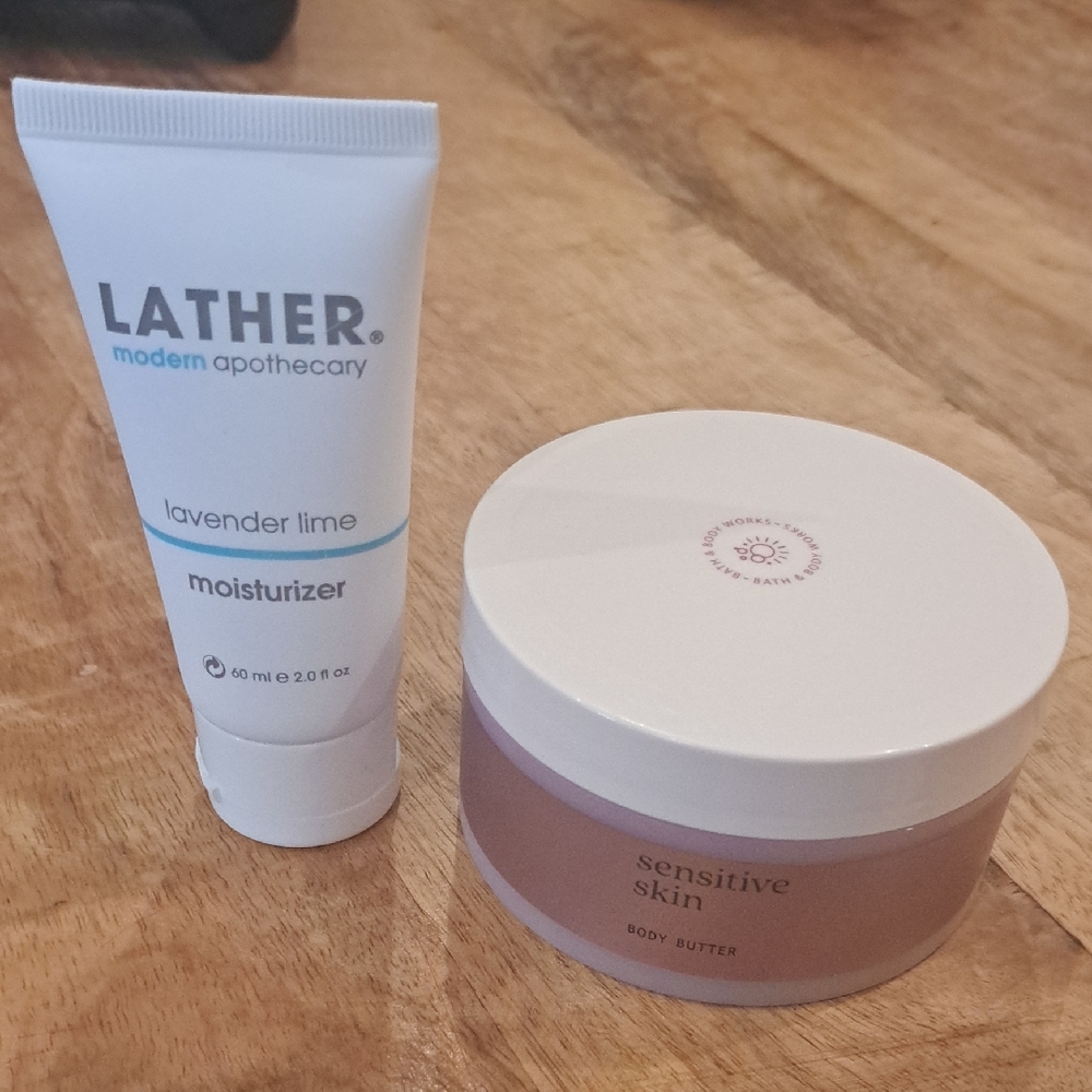Lavender Lime Moisturizer and Sensitive Skin Body Butter Set